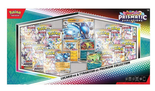 Prismatic Lucario ex & Tyranitar ex Collection Box