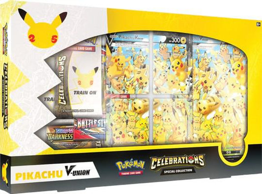 Pikachu V-Union Celebrations Special Collection Box